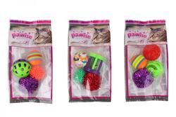 28205 Karışık Şekilli 4'Lü Paket Kedi Oyuncağı - 1