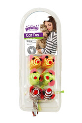 28281 Renkli Fare Kedi Oyuncağı 6'Lı