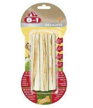 8 İn 1 Delights Sticks Köpek Diş Sağlığı İçin Kemik Çubuk 90 Gr 3 Adet - 1