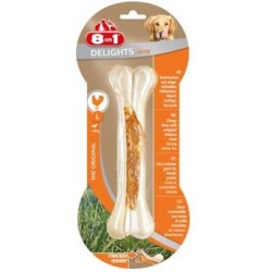 8 İn 1 Delights Bones Köpekler İçin Ağız Bakım Pres Kemiği Large (1)