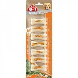 8 İn 1 Delights Bones Köpekler İçin Ağız Bakım Press Kemiği Small 7 Li