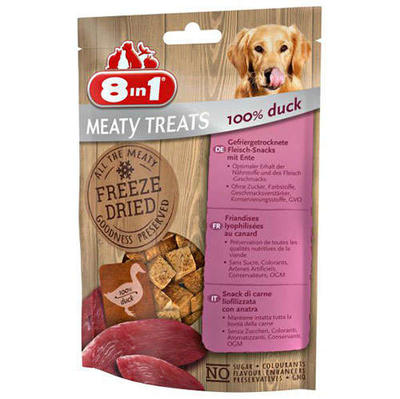 8 İn 1 Meaty Treats Ördek Etli Kurutulmuş Tahılsız Köpek Ödülü 50 Gr 661440 - 1