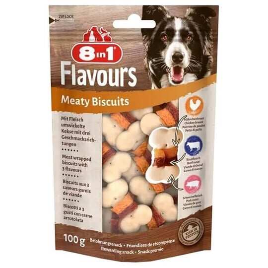 8in1 Flavours Meaty Biscuits Kıtır Köpek Ödül Maması