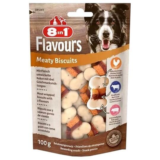 8in1 Flavours Meaty Biscuits Kıtır Köpek Ödül Maması - 1
