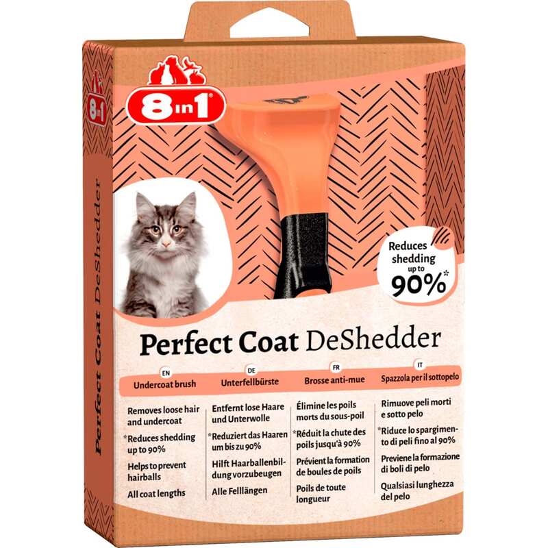 8in1 Perfect Coat DeShedder Furminator Tüy Toplayıcı Kedi Tarağı S