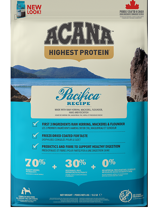 Acana Pacifica Dog Tahılsız Yetişkin Köpek Maması 2 Kg.