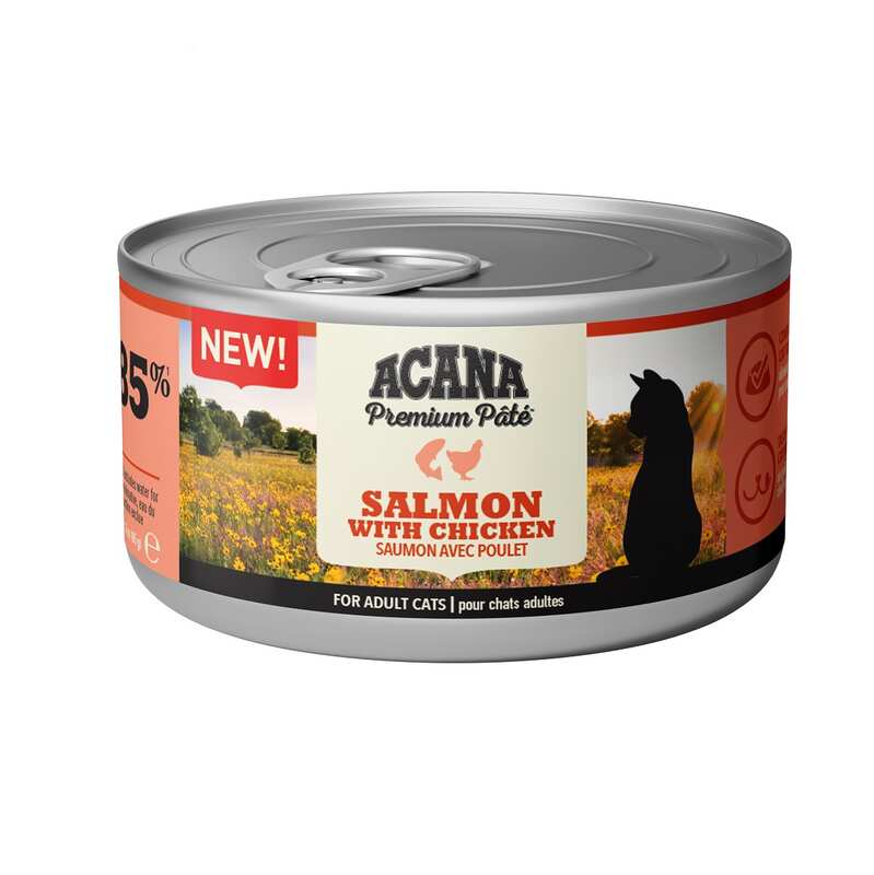 Acana Premium Pate (Ezme) Somonlu ve Tavuklu Kedi Konservesi 85 Gr