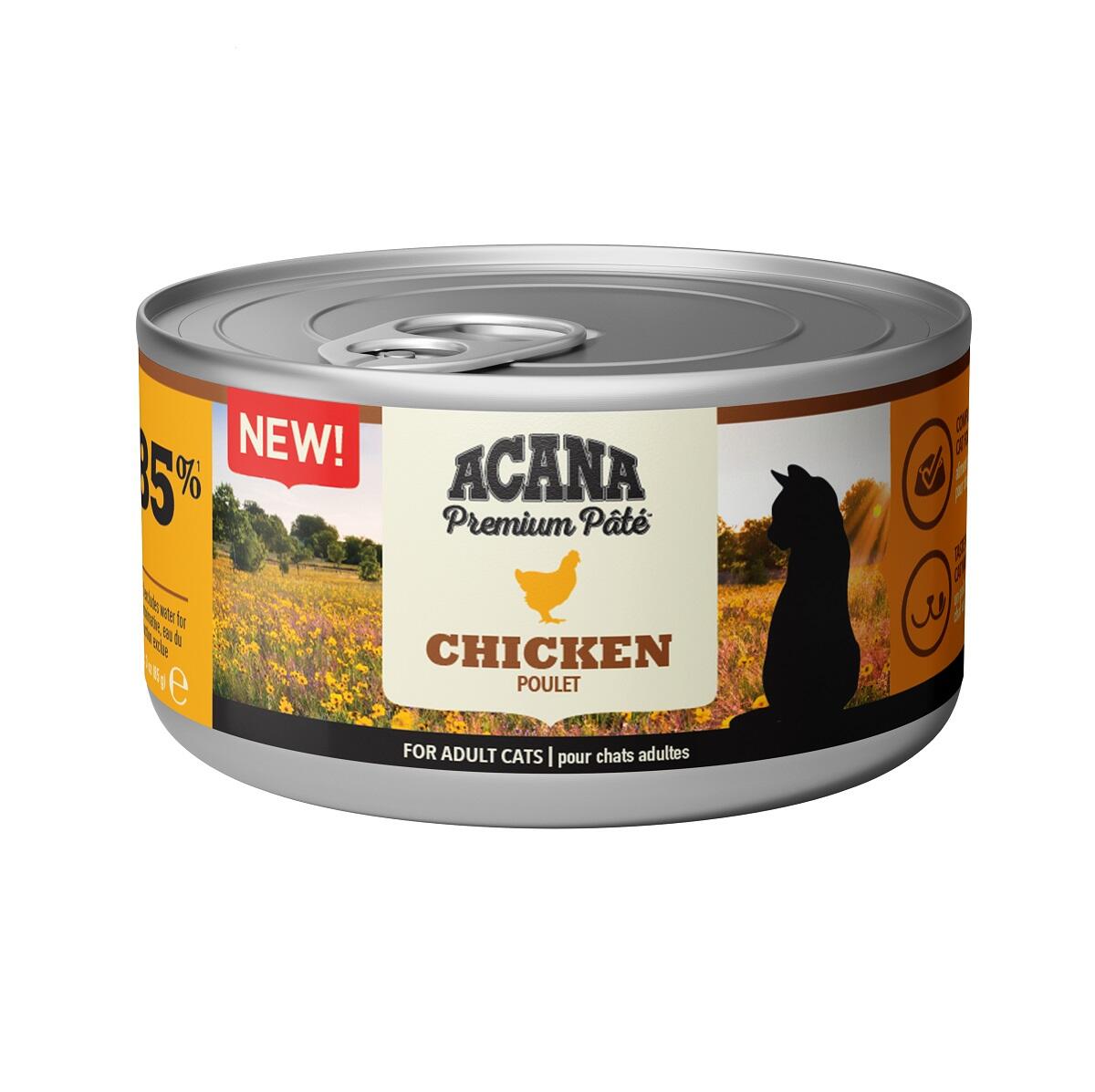 Acana Premium Pate (Ezme) Tavuk Etli Kedi Konservesi 85 Gr - 1