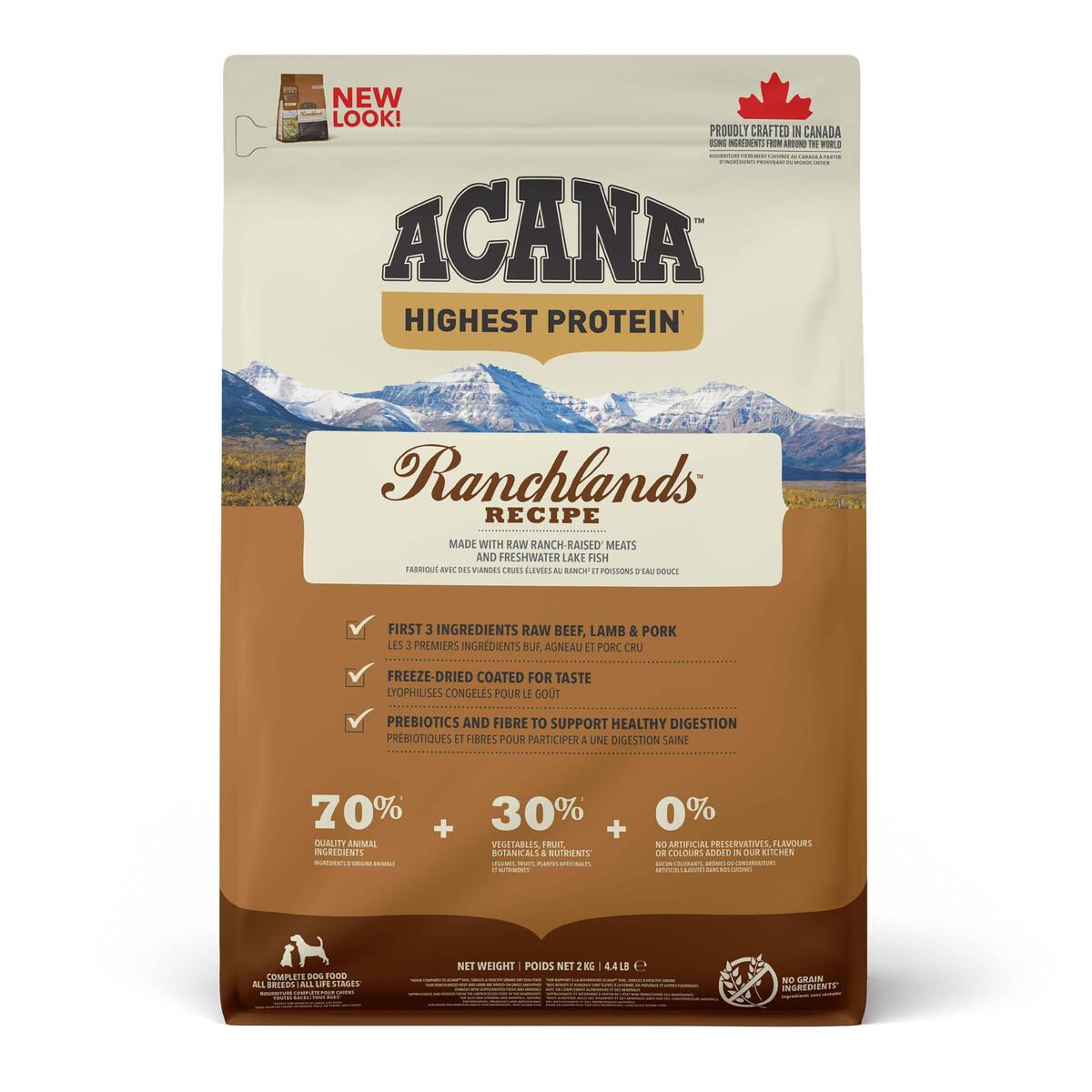 Acana Ranchlands Tahılsız Köpek Maması 2 Kg. - 1