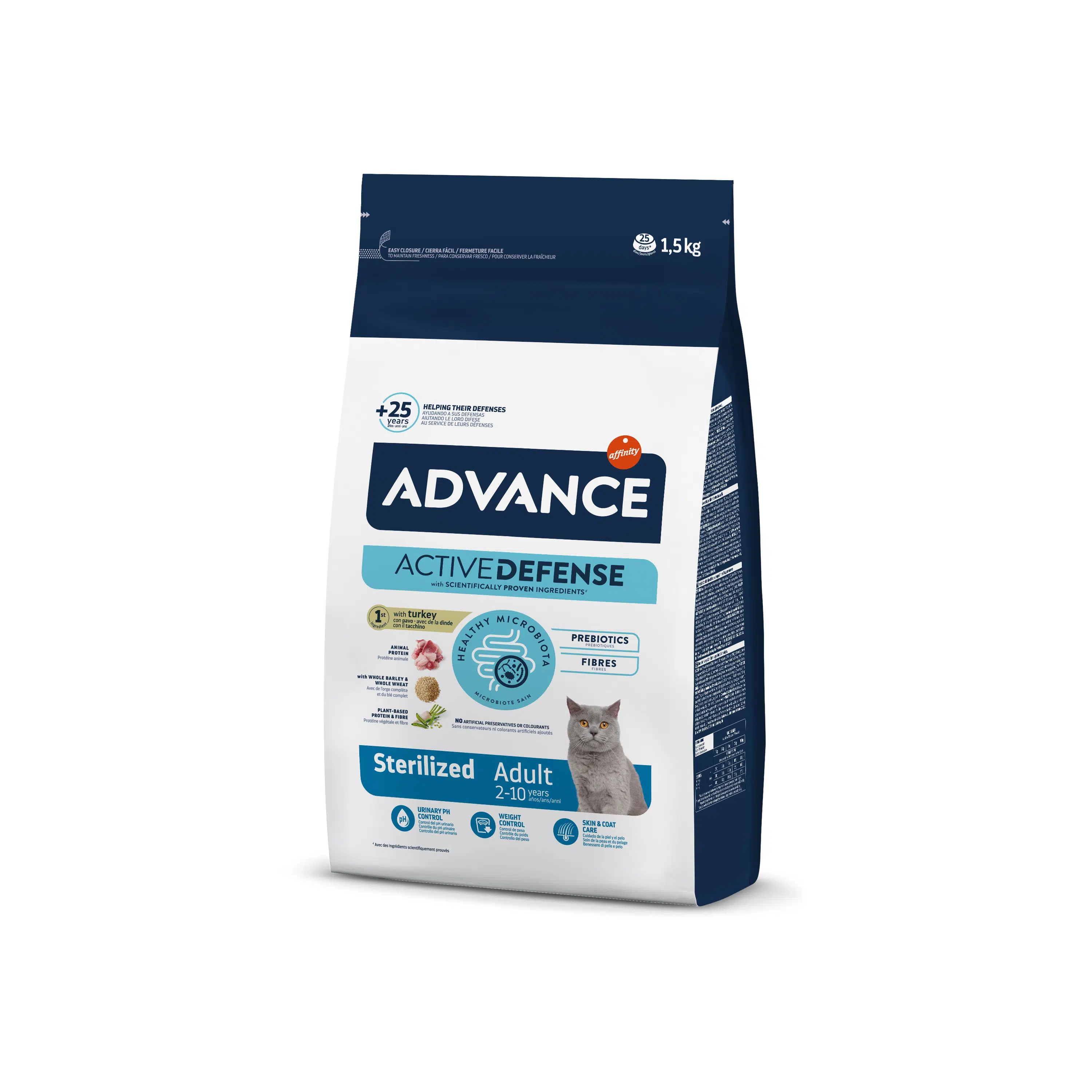 Advance Sterilized Kısırlaştırılmış Kedi Maması Hindili 1,5 Kg.
