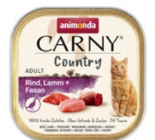 Animonda Carny Country Sığırlı Kuzulu ve Sülünlü Yetişkin Kedi Konservesi 100g