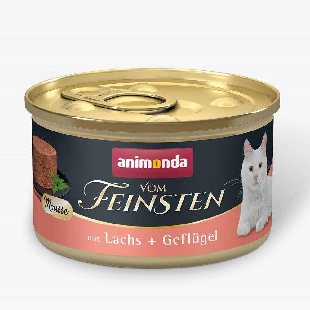 Animonda Vom Feinsten Somonlu ve Kümes Hayvanlı Yetişkin Kedi Konservesi 85g - 1