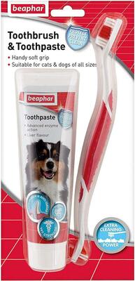 Beaphar Köpek Diş Fırçası Ve Diş Macunu Seti - 1