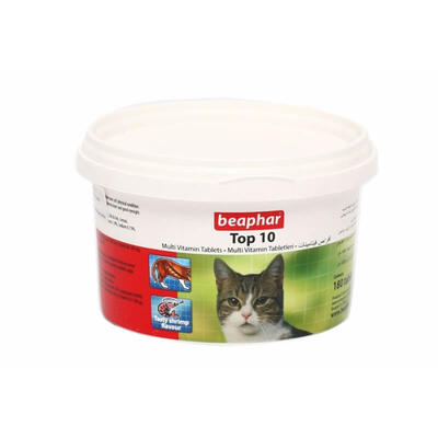 Beaphar Top 10 Cat Kediler İçin Komple Vitamin 180 Tablet - 1