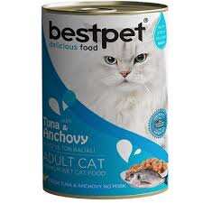 BESTPET HAMSİ VE TON BALIKLI YETİŞKİN KEDİ KONSERVESİ 400 GR.