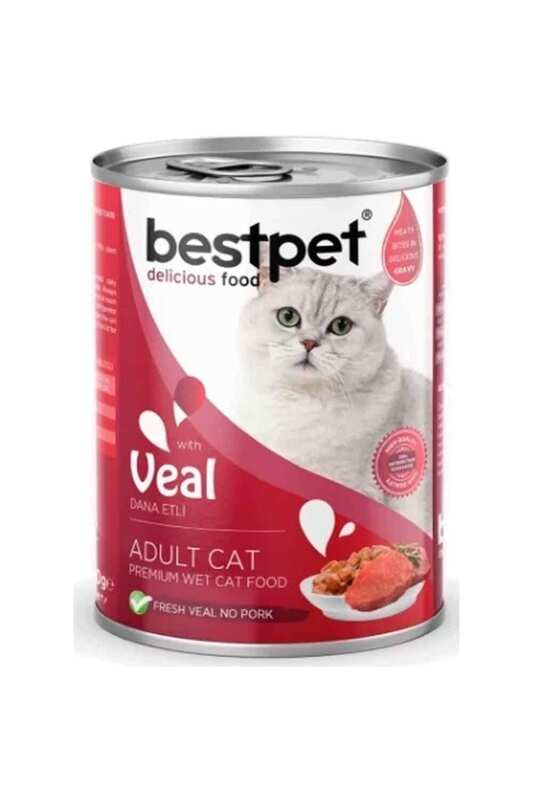 BESTPET DANA ETLİ YETİŞKİN KEDİ KONSERVESİ 400 GR