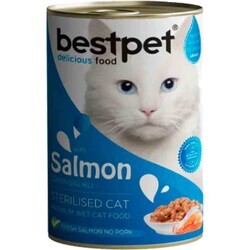 BESTPET SOMONLU KISIRLAŞTIRILMIŞ KEDİ KONSERVESİ 400 GR. (1)