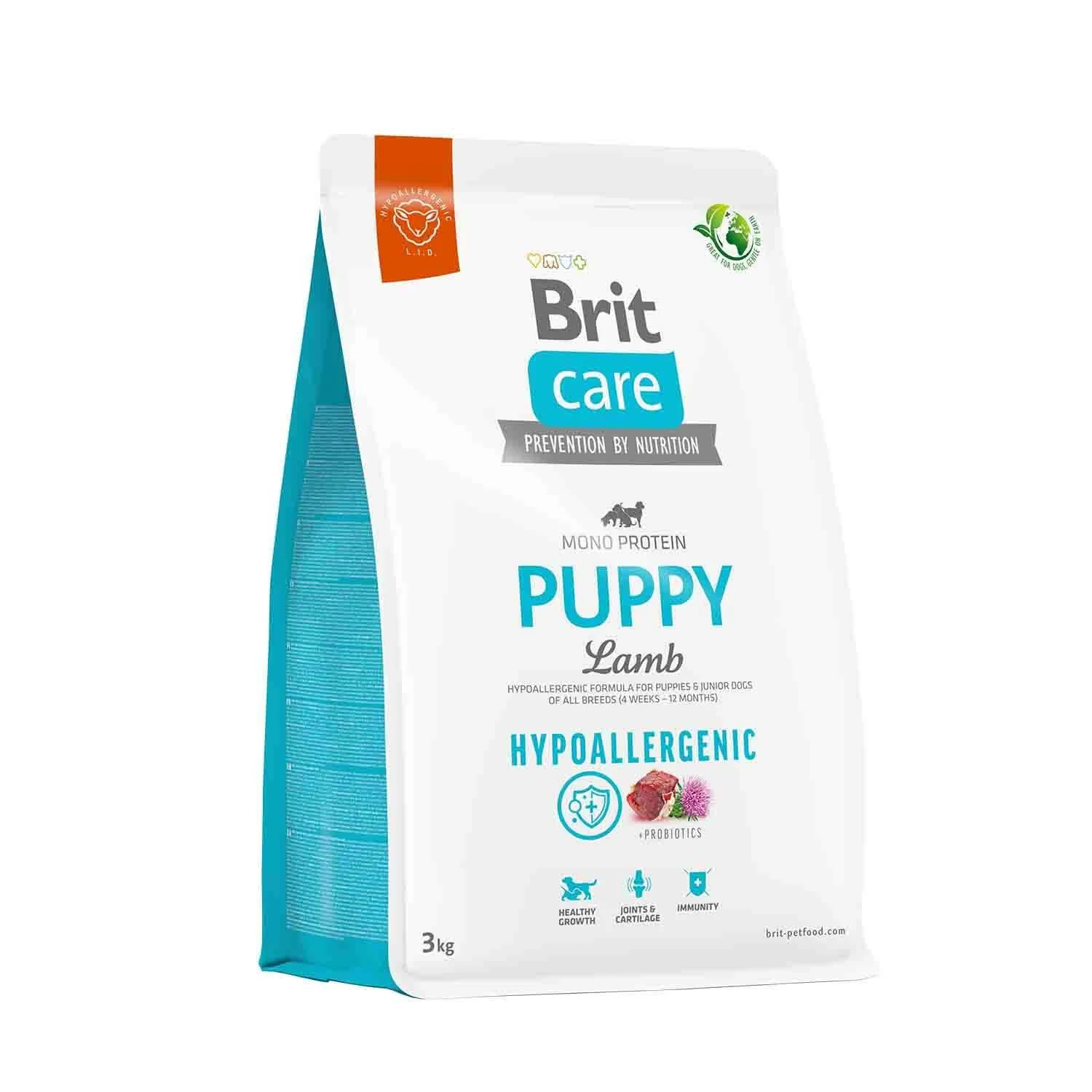 BRIT CARE DOG HYPO PUPPY LAMB 3 KG - 1