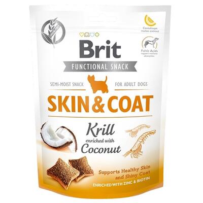 BRİT CARE FUNCTİON SNACK SKİN COAT KRİLL KÖPEK ÖDÜLÜ 150GR - 1