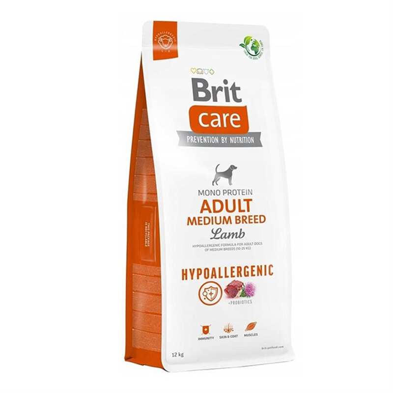 BRİT CARE HYPO-ALLERGENİC O. IRK KUZULU YETİŞKİN KÖPEK MAMASI 12 KG