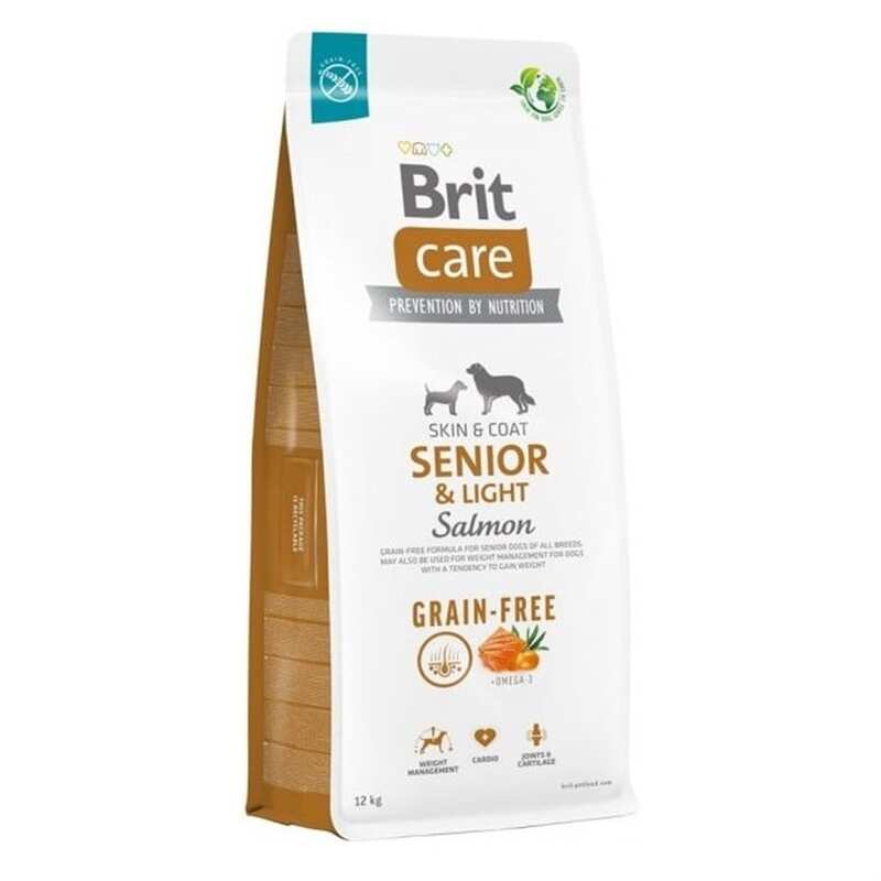 BRİT CARE LİGHT TAHILSIZ SOMONLU PATATESLİ YAŞLI KÖPEK MAMASI 12 KG