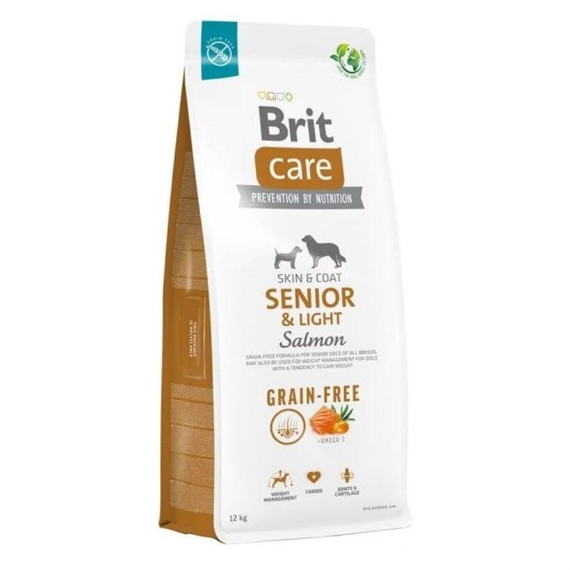 BRİT CARE LİGHT TAHILSIZ SOMONLU PATATESLİ YAŞLI KÖPEK MAMASI 12 KG - 1