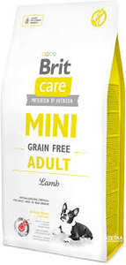 BRİT CARE MINI GRAIN FREE YETİŞKİN KUZULU KÖPEK MAMASI 7 KG.