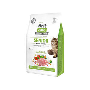 BRİT CARE SENİOR HYPO-ALLERGENİC KİLO KONTROLÜ İÇİN TAHILSIZ YAŞLI KEDİ MAMASI 2 KG. - 1