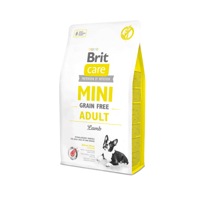 BRİT CARE TAHILSIZ MİNİ ADULT KUZULU KÖPEK MAMASI 2 KG. - 1