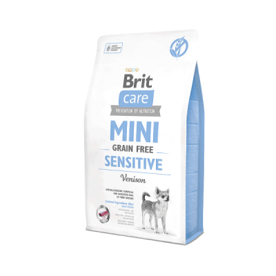 BRİT CARE TAHILSIZ MİNİ HASSAS GEYİKLİ KÖPEK MAMASI 2 KG. - 1