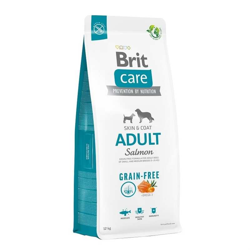 BRİT CARE YETİŞKİN TAHILSIZ SOMONLU PAT.KÖPEK MAMASI 12 KG