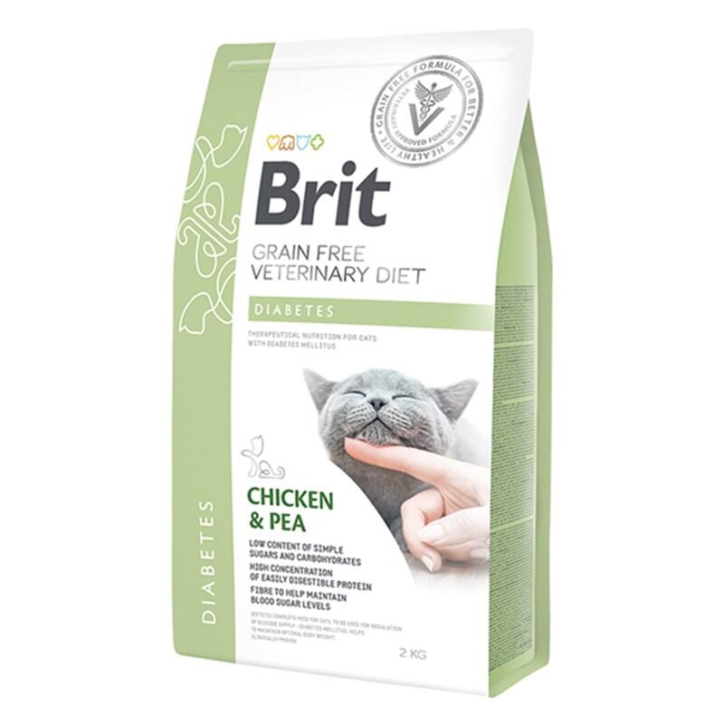 BRIT GF VETERINARY DIETS CAT DIABETES TAVUK BEZELYE 2 KG - 1
