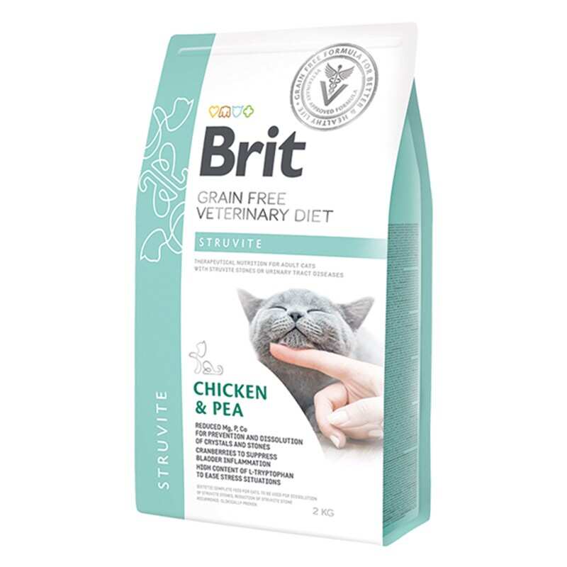 BRIT GF VETERINARY DIETS CAT STRUVITE TAVUK BEZELYE 2 KG