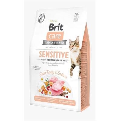 BRİT GRAİN TAZE HİNDİLİ VE SOMONLU TAHILSIZ KEDİ MAMASI 2 KG. - 1