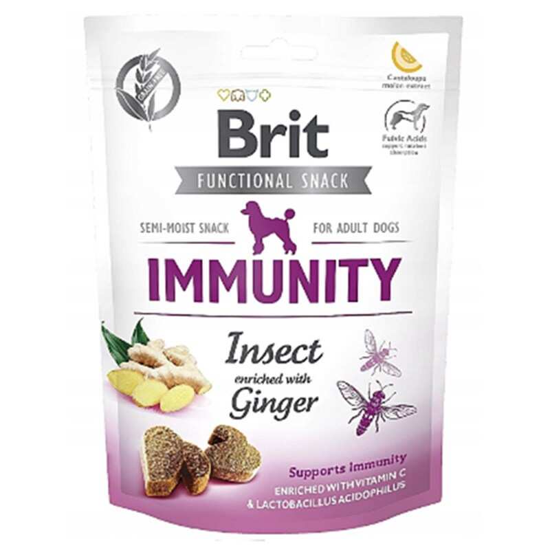 BRİT İMMUNİTY İNSECT BÖCEK LARVALI VE ZENCEFİLLİ KÖPEK ÖDÜL MAMASI 150 GR