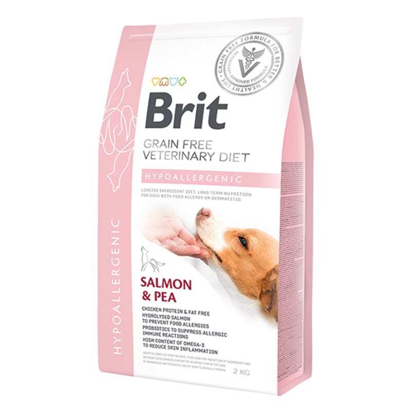 BRİT VETERİNARY DİET HYPO-ALLERGENİC TAHILSIZ CİLT SAĞLIĞI DESTEKLEYİCİ KÖPEK MAMASI 2 KG
