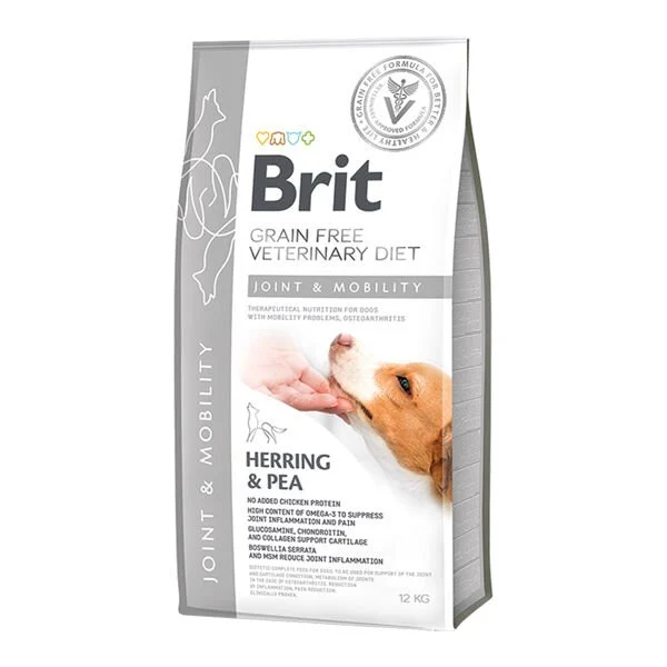 BRİT VETERİNARY DİET JOİNT MOBİLİTY RİNGA BALIKLI TAHILSIZ KÖPEK MAMASI 12 KG