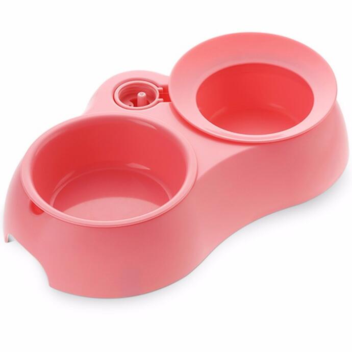 Cat Idea Kedi Ve Köpekler İçin Otomatik Mama Ve Su Kabı 2X750Ml (Pembe) - 1