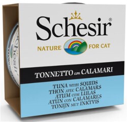 Schesir Cat Jelly 85 Gr.Can Ton Balıklı Ve Kalamarlı