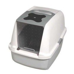 Catit Kapalı Kedi Tuvalet Kabini 57X46X39 Beyaz Gri