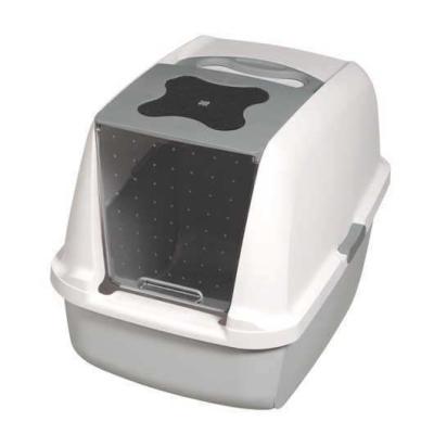 Catit Kapalı Kedi Tuvalet Kabini 57X46X39 Beyaz Gri - 1