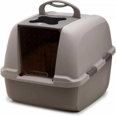Catit Kapalı Jumbo Kedi Tuvalet Kabini 57X46X43 Gri - 2