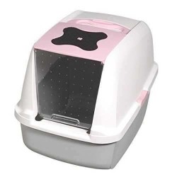 Catit Kapalı Kedi Tuvalet Kabini 57X46X39 Pembe