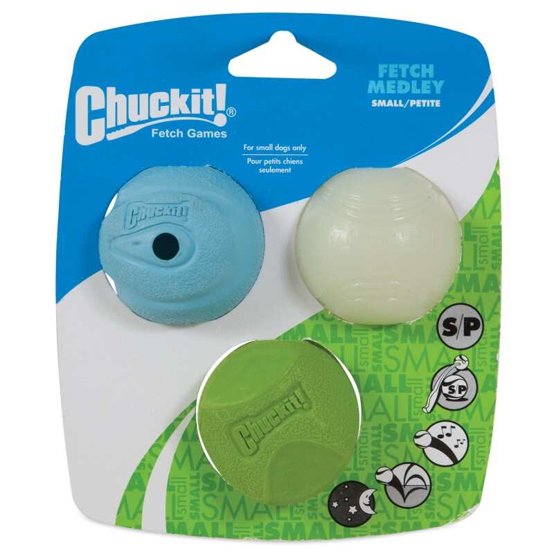 Chuckit Fetch Medley 3 Farklı Köpek Oyun Topu 6.5 Cm