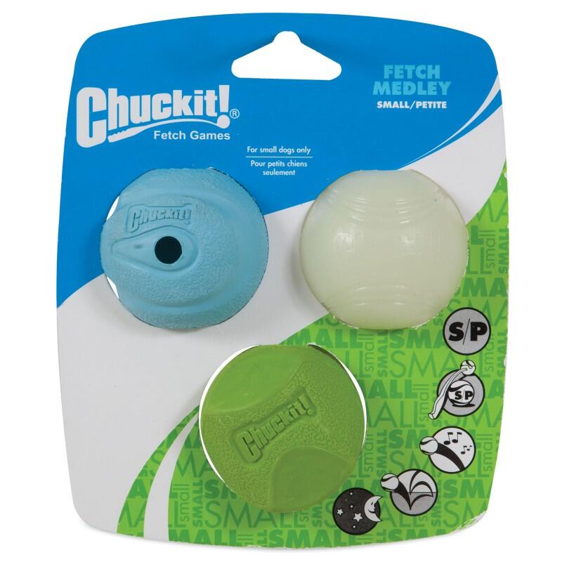 Chuckit Fetch Medley 3 Farklı Köpek Oyun Topu 6.5 Cm - 1