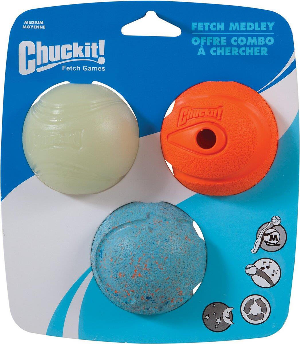 Chuckit Fetch Medley 3 Farklı Köpek Oyun Topu 6.5 Cm - 2