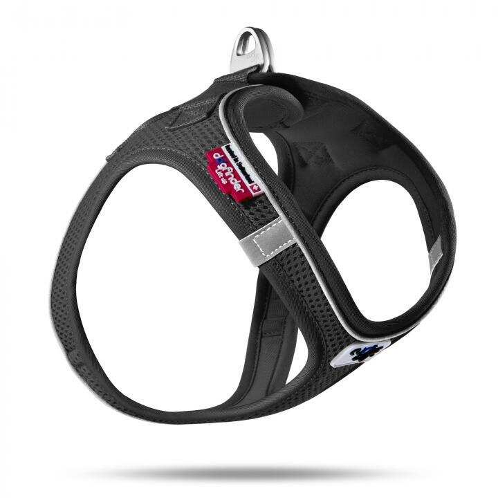 Curli Magnetic Vest Air-Mesh Köpek Göğüs Tasması Siyah S