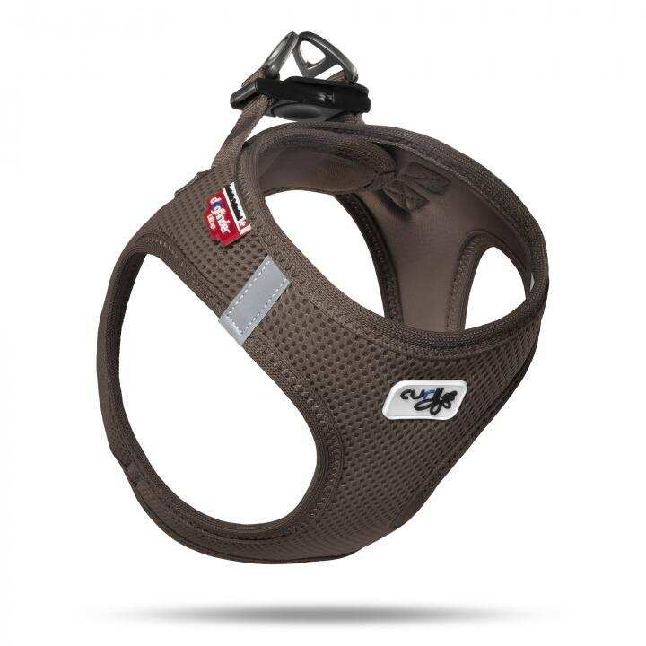 Curli Vest Harness Air-Mesh Köpek Göğüs Tasması Kahverengi 3Xs