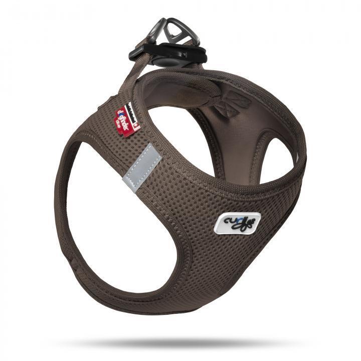Curli Vest Harness Air-Mesh Köpek Göğüs Tasması Kahverengi 3Xs - 1