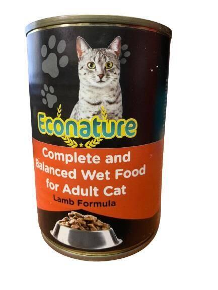 Econature Lamb Kuzu Etli Kedi Konservesi 400 Gr - 1